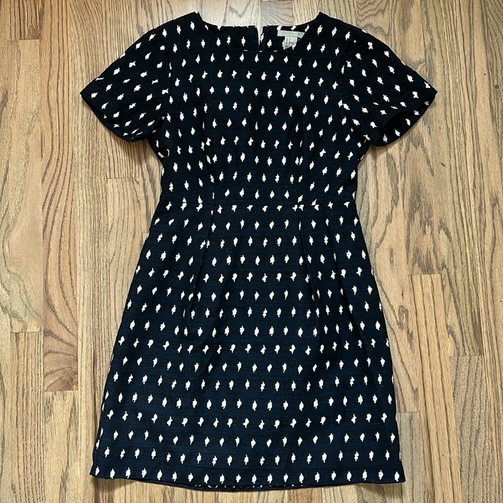H&M Linen Blend Blue Dress